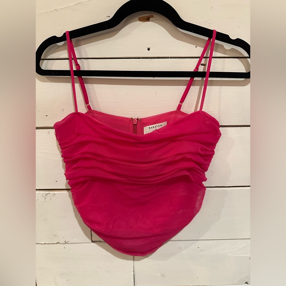 Babaton (Aritzia) Luxor Hot Pink Tank